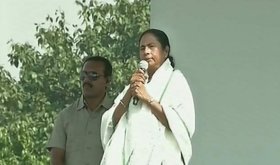 Trinamool Chairperson addresses a rally in New Delhi Trinamool Chairperson addresses a rally in New Delhi