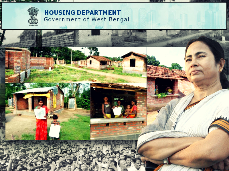 Shelters for the Economically Weaker Section of the Society – Trinamool Govt shows the way