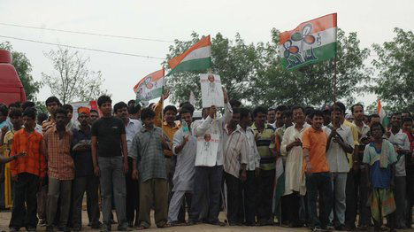 TMC holds rally in Lalgarh TMC holds rally in Lalgarh