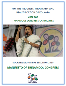 Kolkata Municipal Election Manifesto, 2015 English Edition