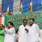 Protest rally against land ordinance, 08.04.15