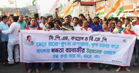 Trinamool’s protest march against Opposition’s smear campaign