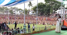 Will not allow the division of Bengal: Didi at Coochbehar