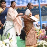 Bengal CM Mamata Banerjee initiates Khadya Sathi Dibas and Police Investiture Ceremony at Red Road, Kolkata, 27.01.2017