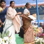 Bengal CM Mamata Banerjee initiates Khadya Sathi Dibas and Police Investiture Ceremony at Red Road, Kolkata, 27.01.2017