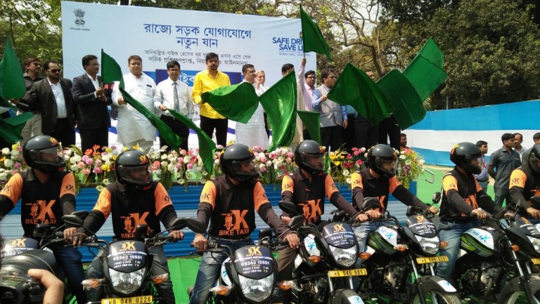 Bengal Govt launches bike-taxi service in Rajarhat-Newtown Bengal Govt launches bike-taxi service in Rajarhat-Newtown