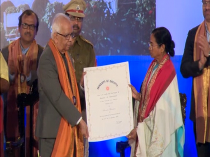 Calcutta University confers D.Litt. on Mamata Banerjee