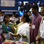 Mamata Banerjee felicitates toppers of Madhyamik, Higher Secondary, ICSE, CBSE, ISC and WBJEE examinations at Netaji Indoor Stadium – 11.06.2018