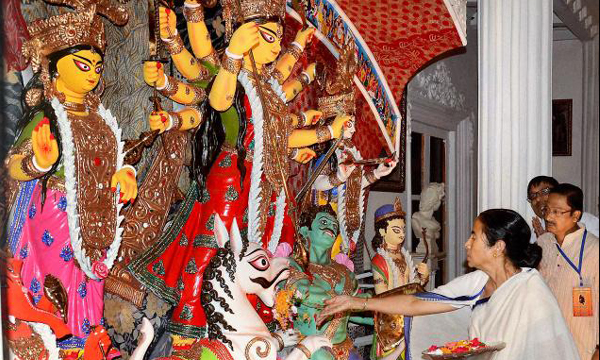 Bangla CM writes theme song for prominent Durga Puja Bangla CM writes theme song for prominent Durga Puja