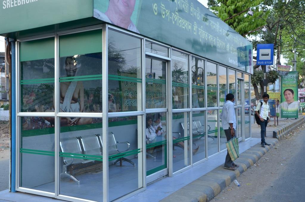 AC bus stops along highways & other major roads