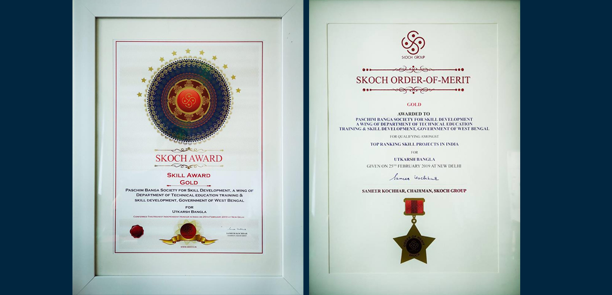 Utkarsh Bangla wins SKOCH Skill Award – ‘GOLD’ category Utkarsh Bangla wins SKOCH Skill Award – ‘GOLD’ category