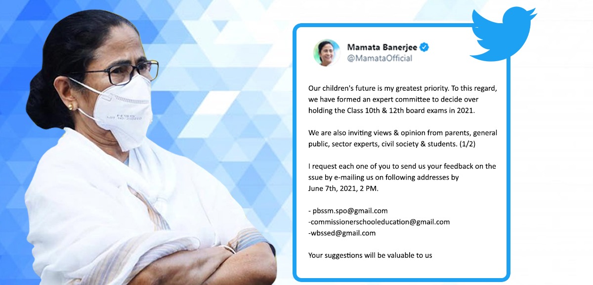 মাধ্যমিক ও উচ্চ মাধ্যমিক পরীক্ষা নিয়ে সকলের মতামত চাইলেন মুখ্যমন্ত্রী মাধ্যমিক ও উচ্চ মাধ্যমিক পরীক্ষা নিয়ে সকলের মতামত চাইলেন মুখ্যমন্ত্রী