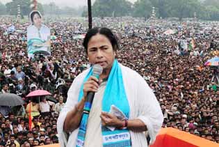 The government at the Centre has been taking anti-people measures: Mamata Banerjee at Amtala