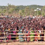 Mamata Banerjee addresses a public meeting at Manbazar in Purulia, 28.03.2016