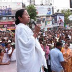Mamata Banerjee’s padyatra from Sukanta Setu to Gariahat followed by another from Beltala to Hazra in Kolkata, 28.04.2016