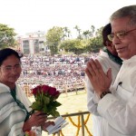 Mamata Banerjee addresses a historic rally in Agartala, Tripura, 09.08.2016