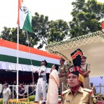 WB CM hoists the National Flag on Independence Day at Red Road