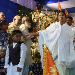 Bengal CM Mamata Banerjee participates in Chath Puja celebrations in Kolkata