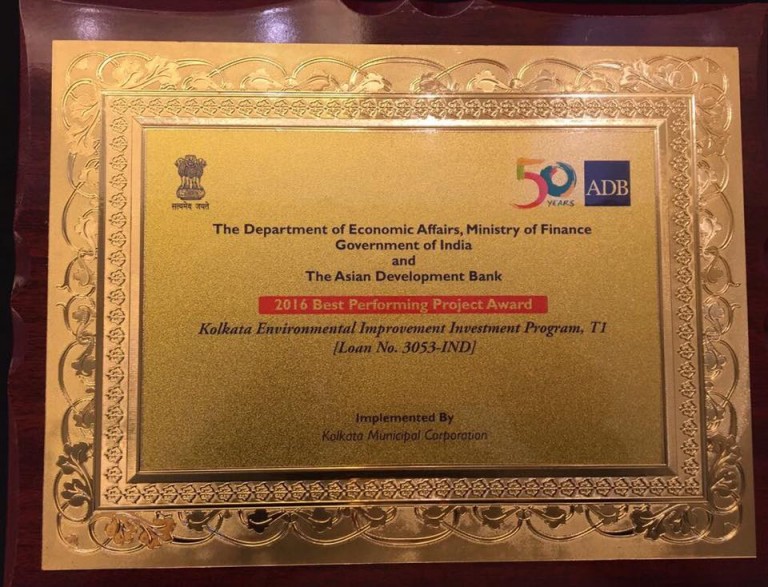 KMC receives national recognition of Best Performing Urban Project funded by ADB